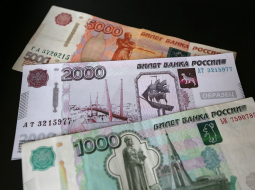 Krievijas rubļi. Foto: ITAR-TASS/LETA