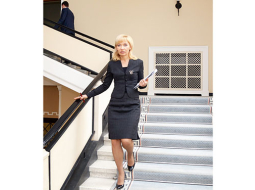 Valsts kancelejas direktore Elita Dreimane pirms Ministru kabineta sēdes 7.aprīlī