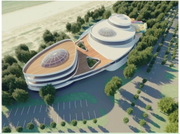 Liepājas akvaparka un kūrorta kompleksa projekts. Foto no portāla "liepajniekiem.lv"