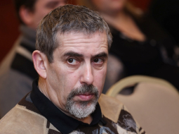 Vladimirs Lindermans ir partijas "Par dzimto valodu" līderis. Foto: Evija Trifanova, LETA