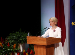 Saeimas priekšsēdētāja Ināra Mūrniece. Foto: Evija Trifanova, LETA