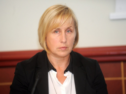 LŽA valdes priekšsēdētāja Anda Rožukalne. Foto: Ieva Lūka, LETA