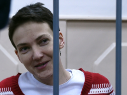 Ukraiņu lidotāja Nadežda Savčenko. Foto: AFP/LETA
