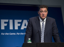 FIFA pārstāvis Domeniko Skala. Foto: EPA/LETA