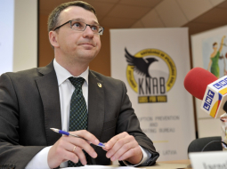 KNAB logo. Foto: Edijs Pālens, LETA