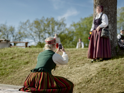Piemiņas foto arī no lielo svētku mēģinājuma koncerta.