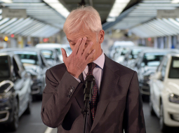 Matiass Millers, "Volkswagen" vadītājs, izmešu skandāla laikā. Foto: Odd Andersen, AFP/LETA.