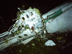 Aviokatastrofas vieta. Attēls: cnn.com