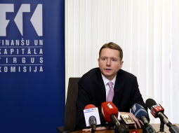 FKTK priekšsēdētājs Pēters Putniņš. Foto: Evija Trifanova, LETA