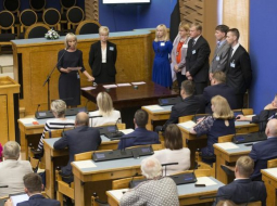 Prezidenta vēlēšanas Igaunijas parlamentā. Foto: lsm.lv