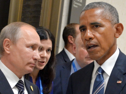 Vladimirs Putins un Baraks Obama. Foto: Alexei Druzhinin/Krievijas prezidenta preses un informācijas centrs/ TASS / LETA