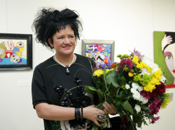 Māksliniece Elita Patmalniece. Foto Ieva Čīka, LETA