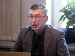 Latvijas Radio vadītājs Aldis Pauliņš. Foto: Edijs Pālens, LETA.