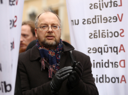 Jaunievēlētais Latvijas Brīvo arodbiedrību savienības priekšsēdētājs Egils Baldzēns. Foto: Evija Trifanova, LETA