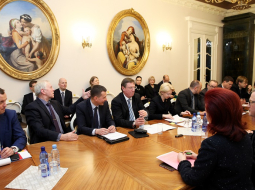 Notiek koalīcijas partiju sadarbības padomes sēde. Foto: Ieva Čīka, LETA