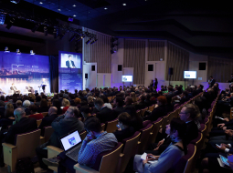Latvijas Nacionālajā bibliotēkā notiek drošības un ārpolitikas foruma "Rīgas konference 2016" paneļdiskusija. Foto: Ieva Makare, LETA