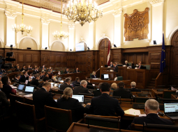 Saeima. Foto: Ieva Čīka, LETA.
