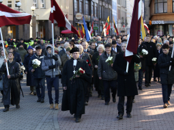 Leģionāru piemiņas gājiens. Foto: Evija Trifanova, LETA.