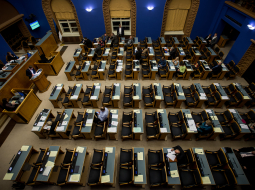 Igaunijas parlaments — Rīgikogu. Foto: Eero Vabamägi, Postimees/LETA.