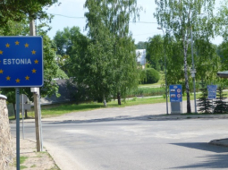 Robeža Valkā un Valgā. Foto: commons.wikimedia.org