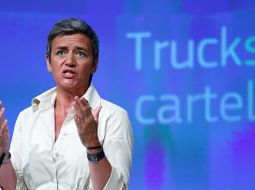 ES konkurences komisāre Margrēte Vestagere. Foto: EPA/LETA