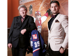 Uģis Purviņš ar dēlu Kristianu, kas uzņēmumā ir valdes loceklis.