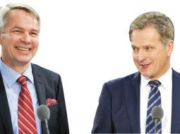 Peka Hāvisto (pa kreisi) un Sauli Nīniste.