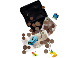 Santīmus un latus no katra pilsoņa maka «ķeksē» pārmaksātā ceļu būve, dārgie satiksmes autobusi, korupcija elektroapgādē un digitālā televīzija. Ilustrācija — Ernests Kļaviņš