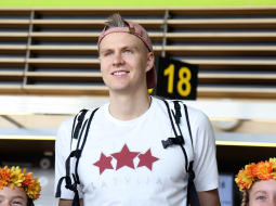 Kristaps Porziņģis. Foto: Edijs Pālens, LETA