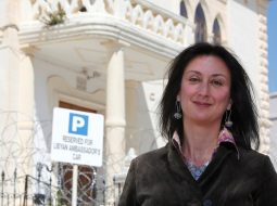 Maltas žurnāliste Dafne Karuana-Galicija. Foto: Reuters/LETA