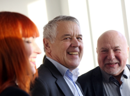 Nereģistrētās organizācijas "Nepilsoņu kongress" aktīvists Aleksandrs Gapoņenko pirms tiesas sēdes Vidzemes priekšpilsētas tiesā. Foto: Edijs Pālens, LETA