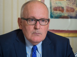 Eiropas Komisijas viceprezidents Franss Timmermanss.
Foto: Alise Šulca, Picture Agency