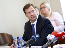 AS "Sadales tīkls" izpilddirektors, valdes priekšsēdētājs Andis Pinkulis. Foto: Evija Trifanova, LETA