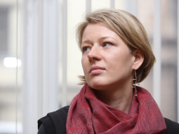 Literatūras kritiķe Anda Baklāne. Foto: Evija Trifanova, LETA