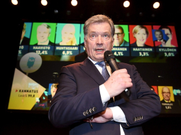 Sauli Nīniste uzvarēja Somijas prezidenta vēlēšanās svētdien. Foto: AFP/LETA