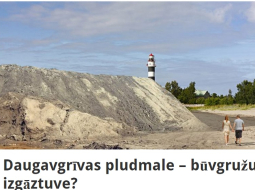 Tāds attēls ievietots portālā pilsetacilvekiem.lv pie raksta par smilšu izgāztuvi Daugavgrīvas pludmalē pie mola.