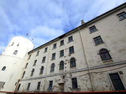 Rīgas pils Konvents, kur arheoloģiskās izpētes laikā Konventa zālē un kādreizējā bruņinieku ēdamzālē un citās telpās zem apmetuma atklāti vairāki mākslas darbi. Foto: Edijs Pālens, LETA