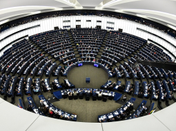 Eiropas Parlamenta sēžu zālē. Foto: EPA/LETA