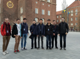 Latvijas skolēnu komanda Baltijas informātikas olimpiādē. Publicitātes foto