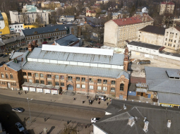 Skats uz slēgto Āgenskalna tirgu. Foto: Kaspars Nordens, LETA