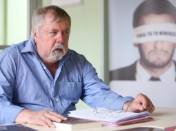Vēsturnieks Kārlis Kangeris. Foto: Evija Trifanova, LETA