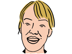 Zinta Zommers.
Zīmējums — Ernests Kļaviņš