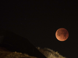 Mēness aptumsums šāgada sākumā. Foto: AFP/LETA