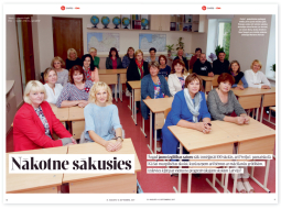 Preiļu 1. pamatskolas pedagogu kolektīvs pāgājušā gada 31. augusta Ir numurā