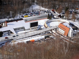 Siguldas kamaniņu un bobsleja trase. Foto: Edijs Pālens, LETA