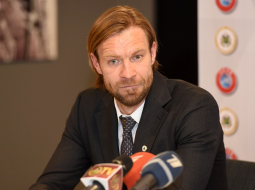 Latvijas Futbola federācijas prezidents Kaspars Gorkšs. Foto: Zane Bitere, LETA