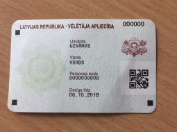 Vēlētāja apliecība. Publicitātes foto