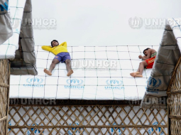 Rohindžu bēgļi ANO bēgļu nometnē. Foto: UNCHR/Keane Shum