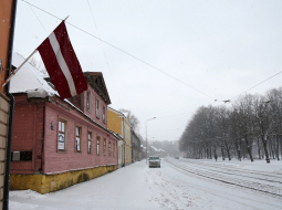 Maskavas forštate ziemā. Foto: Edijs Pālens, LETA