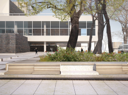 Kvalitatīva ārtelpa, kādam jābūt arī Dailes teātra laukumam, autoru skatījumā ir droša, draudzīga un pieejama ikvienam, arī senioriem, cilvēkiem ratiņkrēslos un ar bērnu ratiņiem, kam pašreizējais terasējums un pakāpieni ikdienas gaitās ir šķērslis.
Vizualizācija — MADE arhitekti